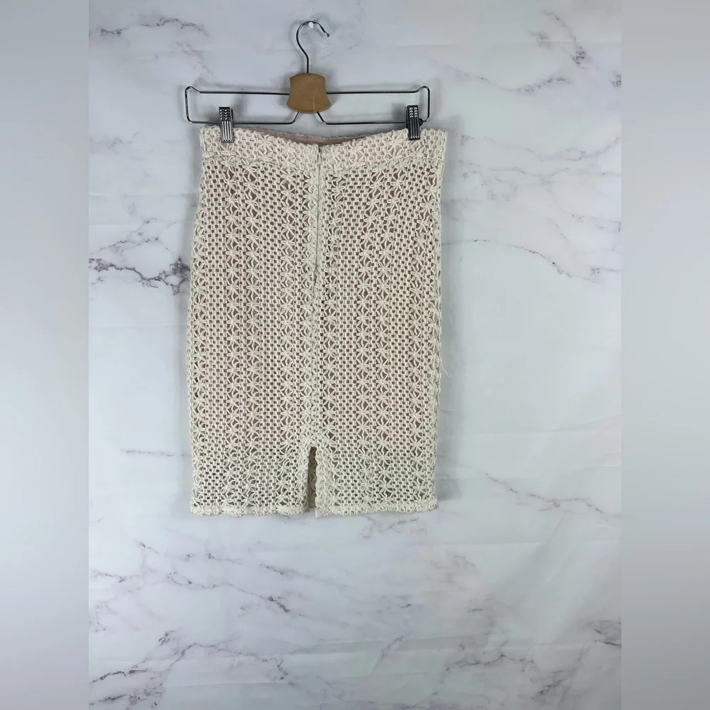 FREE PEOPLE Boho Crochet Skirt